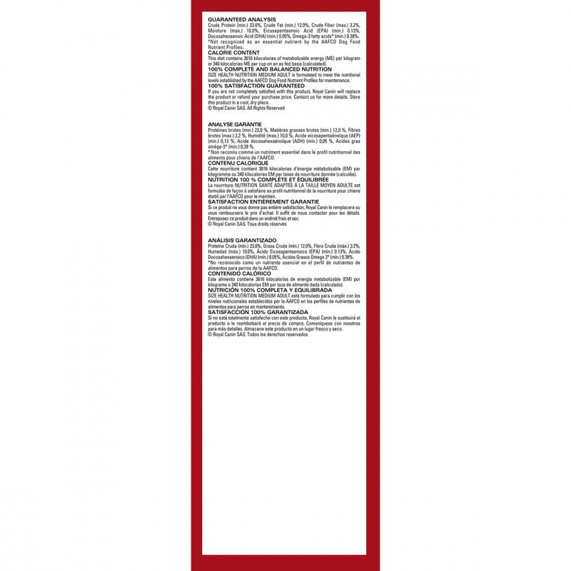 Royal Canin Size Health Nutrition Medium Adult Dry Dog Food