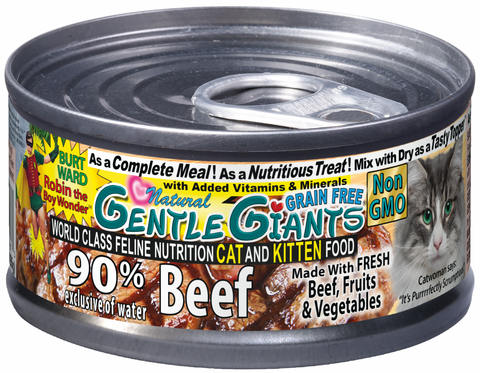 Gentle Giants Natural Non-GMO Beef Cat & Kitten Can Food – Petsense