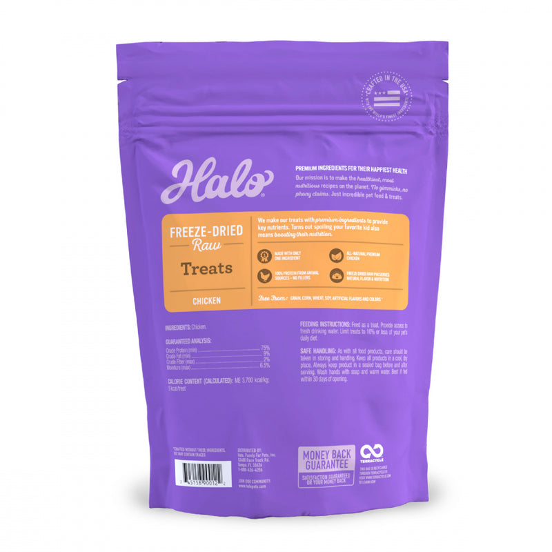 Halo Freeze Dried Chicken Recipe Dog Treats