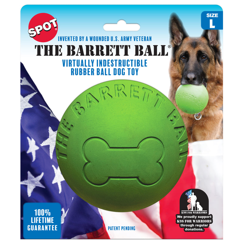 The Barrett Ball Virtually Indestructible Rubber Ball Dog Toy 5in