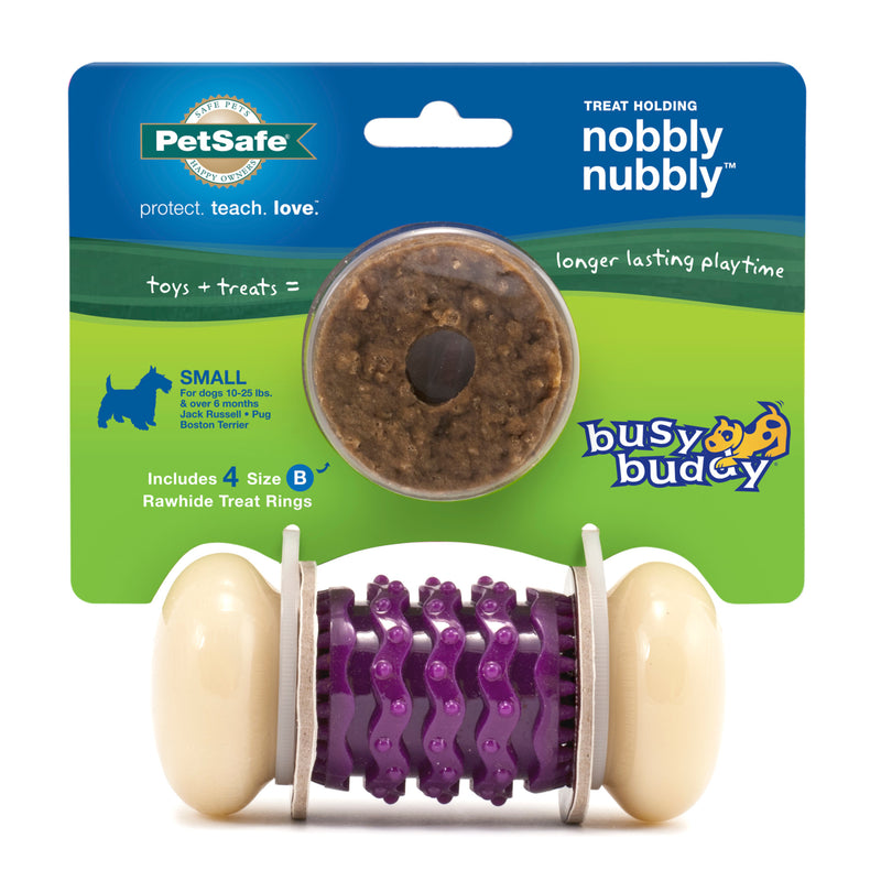 PetSafe Busy Buddy Nobbly Nubbly Treat Holding Dog Toy - small