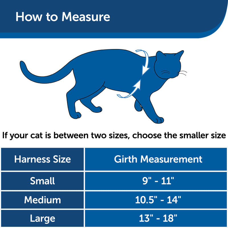 PetSafe Come with Me Kitty Harness and Bungee Leash – Adjustable, Lightweight Harness for Cats, Royal Blue