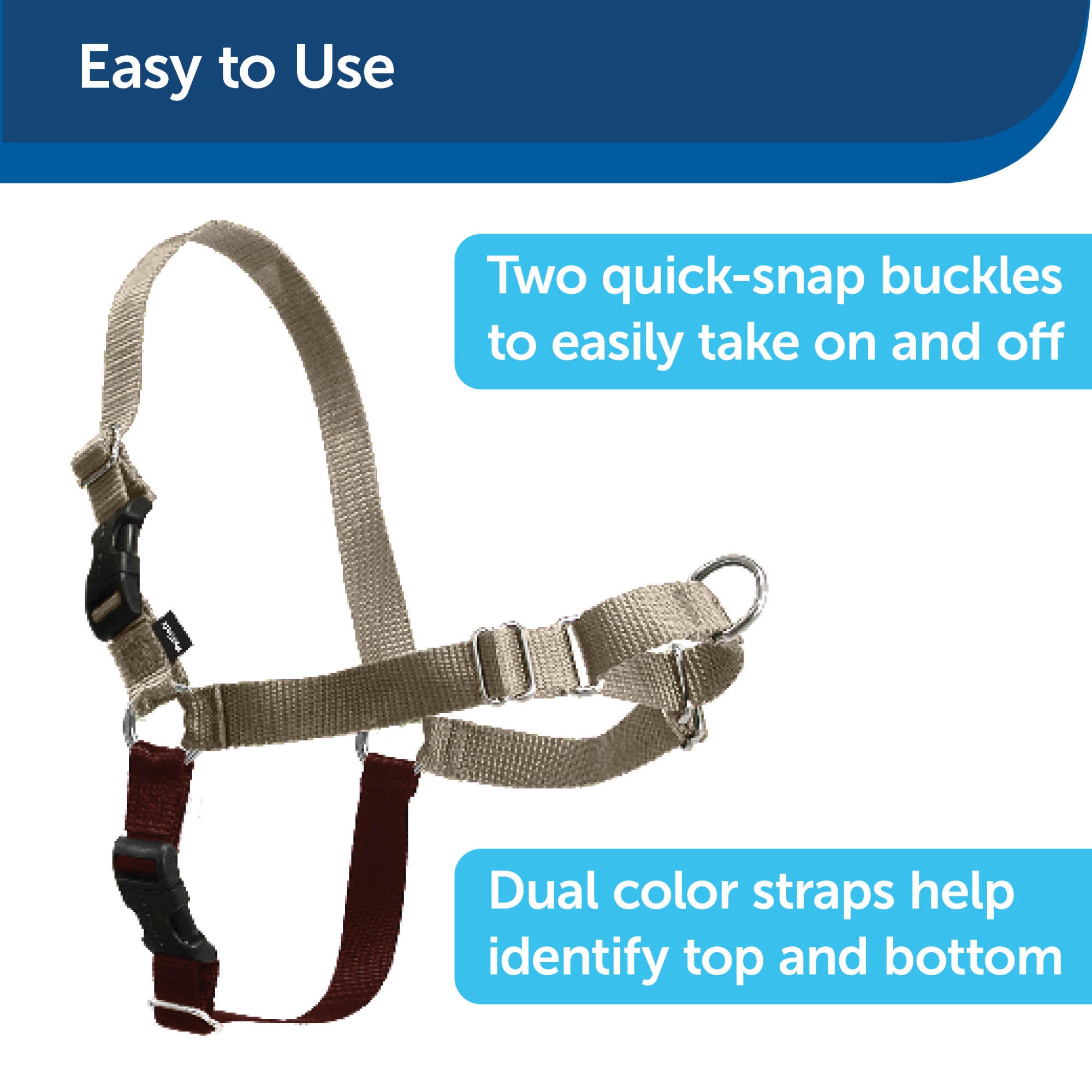 PetSafe Easy Walk Dog Harness No Pull Dog Harness Black Petsense