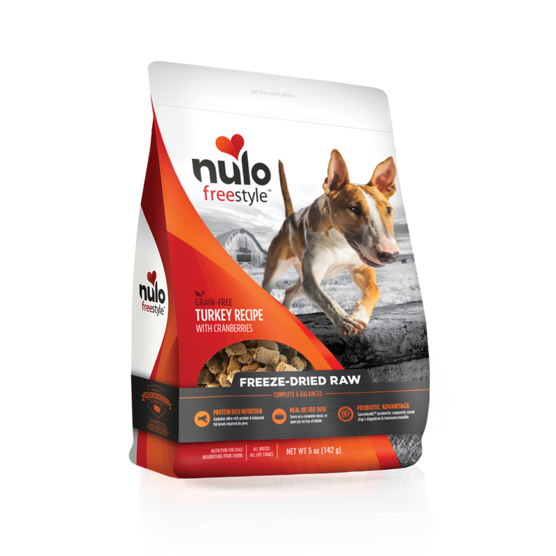 Nulo FreeStyle Dog Freeze-Dried Raw Grain-Free Turkey With Cranberries