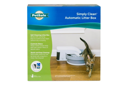 PetSafe Simply Clean Self-Cleaning Cat Litter Box - Front of Box