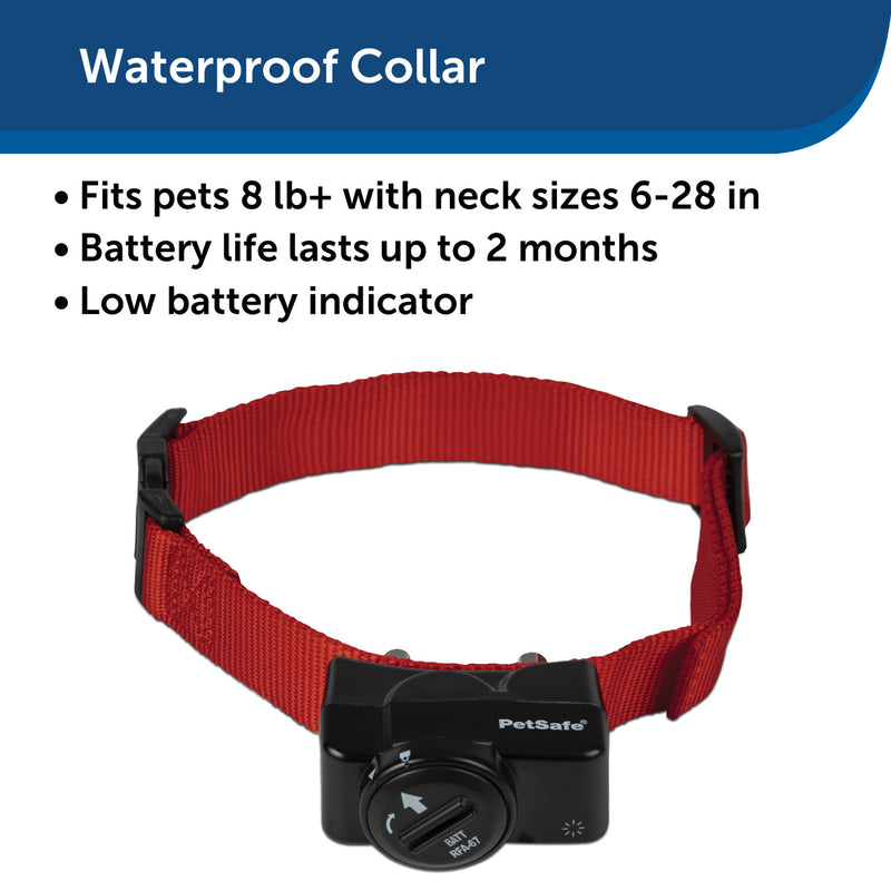 PetSafe Wireless Fence Pet Containment System, Covers up to 1/2 Acre, for Dogs over 8 lb, Waterproof Receiver with Tone / Static Correction - From The Parent Company of INVISIBLE FENCE Brand