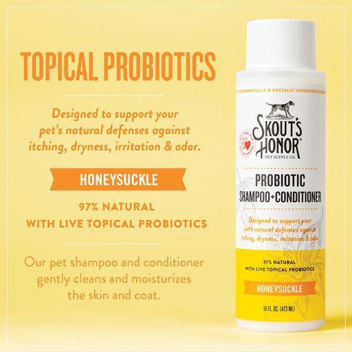 Skouts Honor Probiotic Shampoo Plus Conditioner Honeysuckle