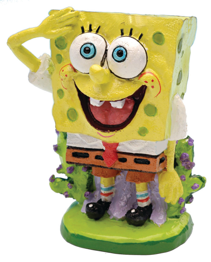 Penn-Plax Officially Licensed SpongeBob SquarePants Fish Aquarium Ornament - Mini SpongeBob