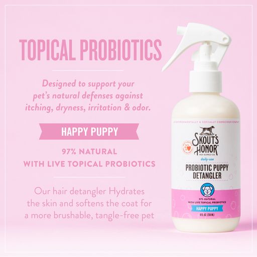 Skouts Honor Probiotic Detangler Happy Puppy