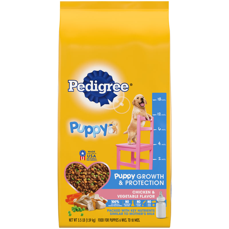 PEDIGREE Puppy Growth & Protection Dry Dog Food Chicken & Vegetable Flavor