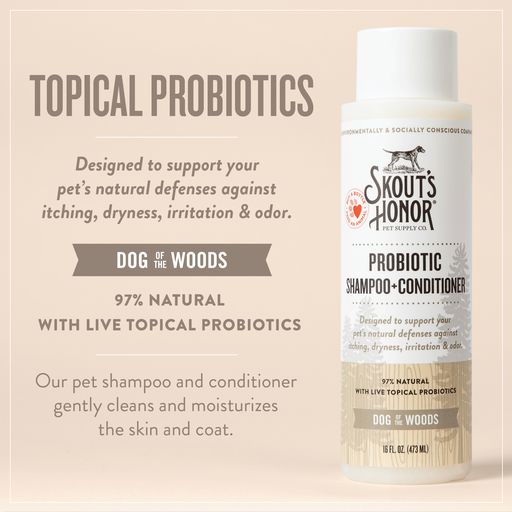 Skouts Honor Probiotic Shampoo Plus Conditioner Dog of the Woods
