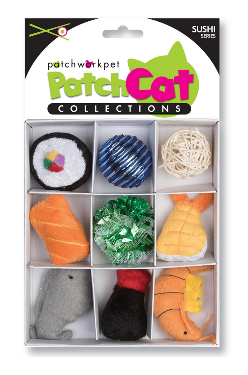 Patchwork Pet Sushi Cat Toy Set