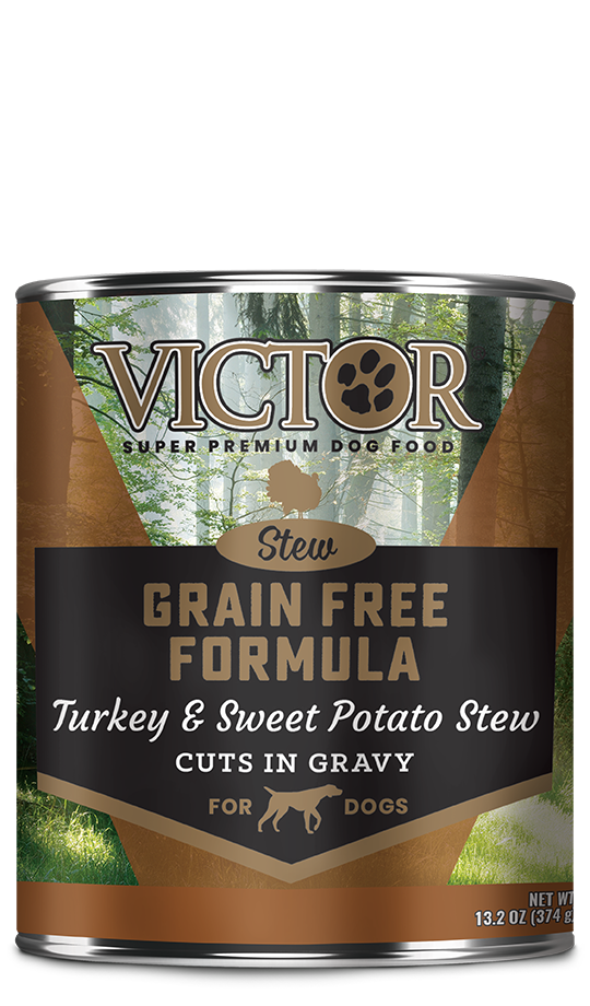 VICTOR Grain Free Formula Turkey & Sweet Potato Stew Cuts in Gravy for Dogs