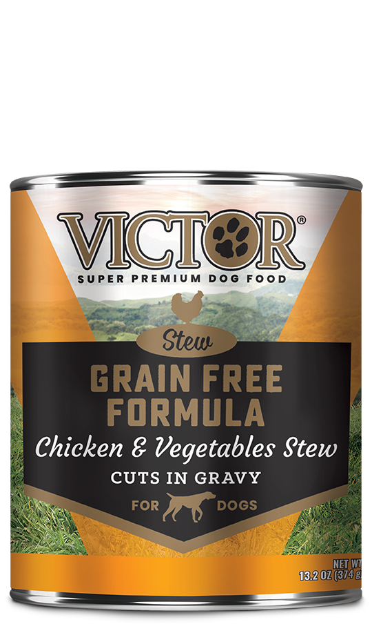 VICTOR Grain Free Formula with Chicken and Vegetables Stew Cuts in Gravy for Dogs