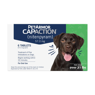 PetArmor CapAction Flea Treatment Tablets for Dogs >25LB, 6CT